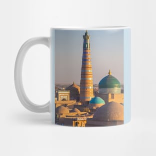 Uzbekistan. Khiva. Itchan Kala. Sunset. Mug